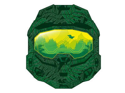 Halo Infinite Master Chief Line Art Laser Engraved Travel Mug